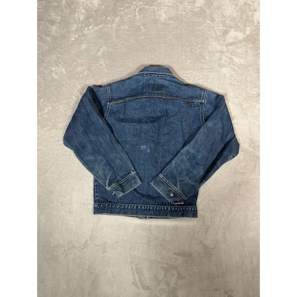 Vintage Levis Orange Tab Denim Trucker Jacket USA 70505-0217 Boys 18 Fits XS